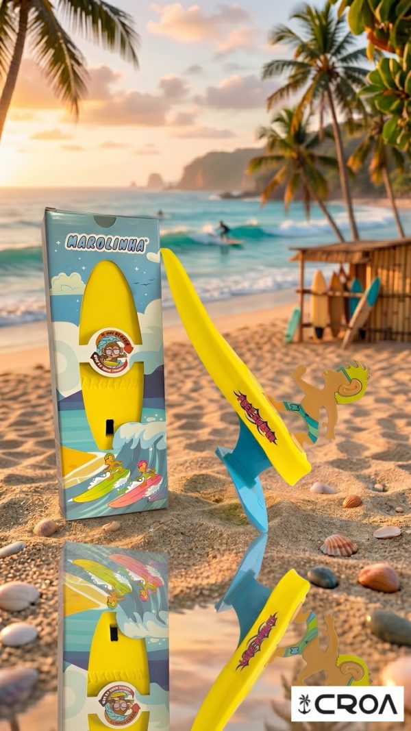 Brinquedo Surfista Marolinha para Praia e Piscina - Amarelo