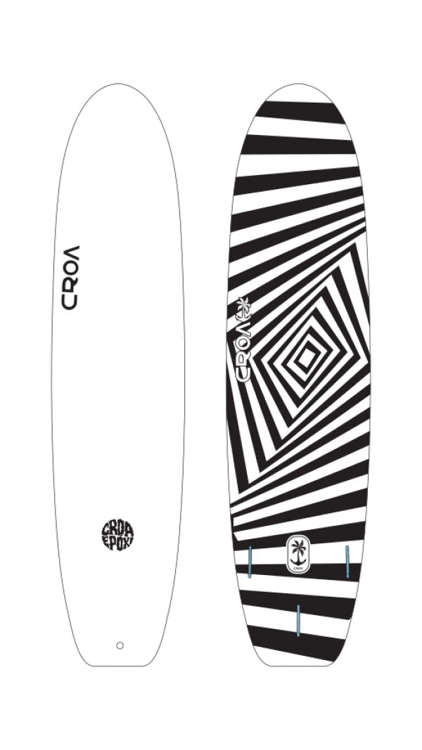 Softboard CROA EPOXY TIGER - Branca